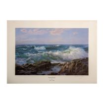 Charles Vickery, Color Lithograph, Pacific Blue, Signed