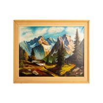 Mergenthaler, Landscape Oil Painting on Canvas, Signed