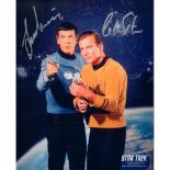 Star Trek Color Photograph Autographed by Shatner & Nimoy