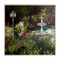 Jane Ellen, Original Oil on Canvas, Impressionist Garden