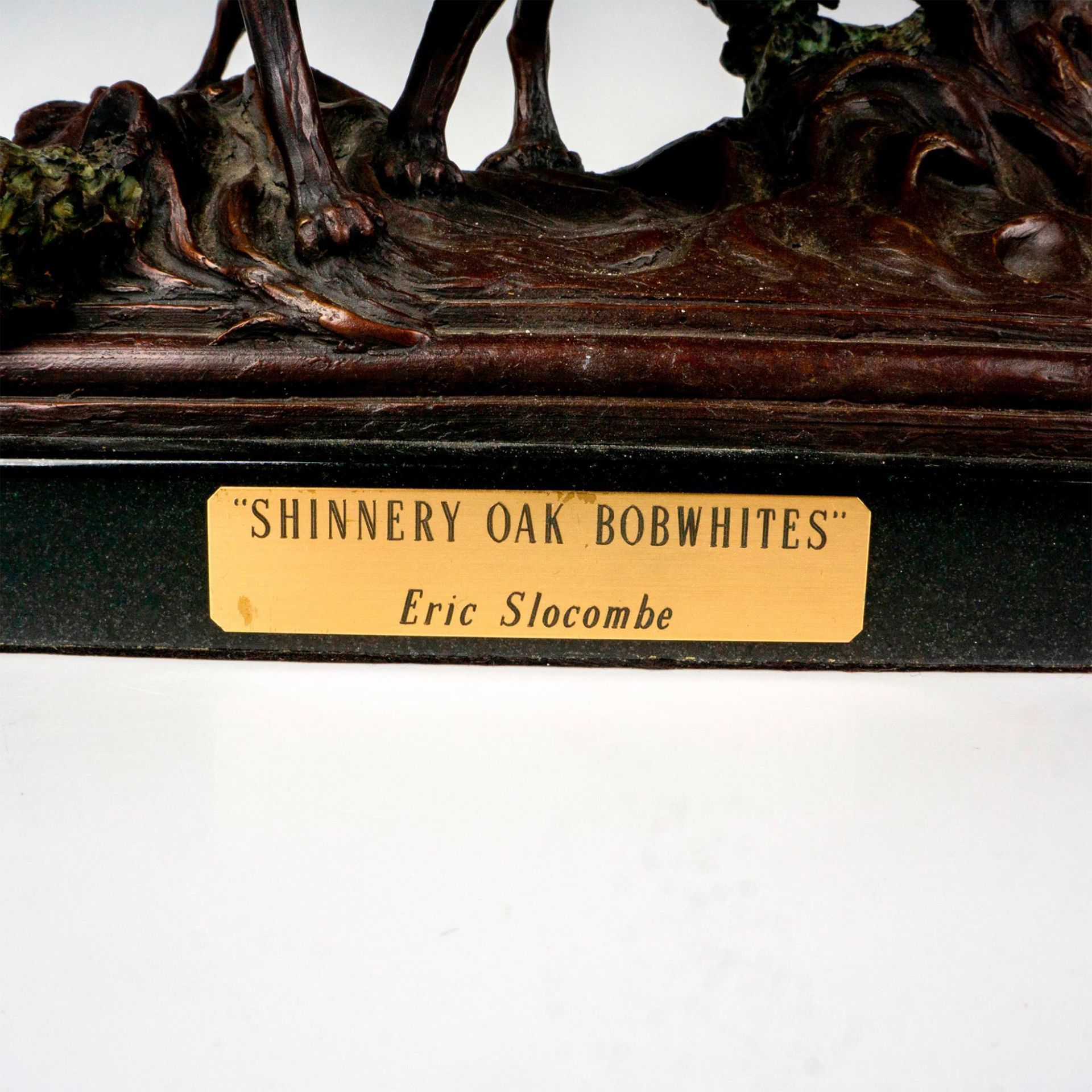 Eric Slocombe Bronze Sculpture, Shinnery Oak Bobwhites - Bild 3 aus 3