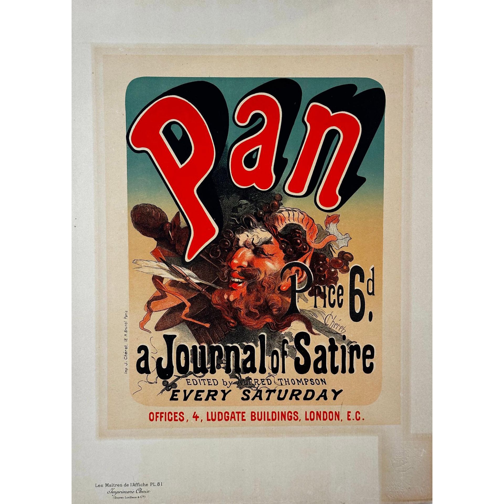 Pan, A Journal Of Satire, lithograph - Bild 2 aus 5