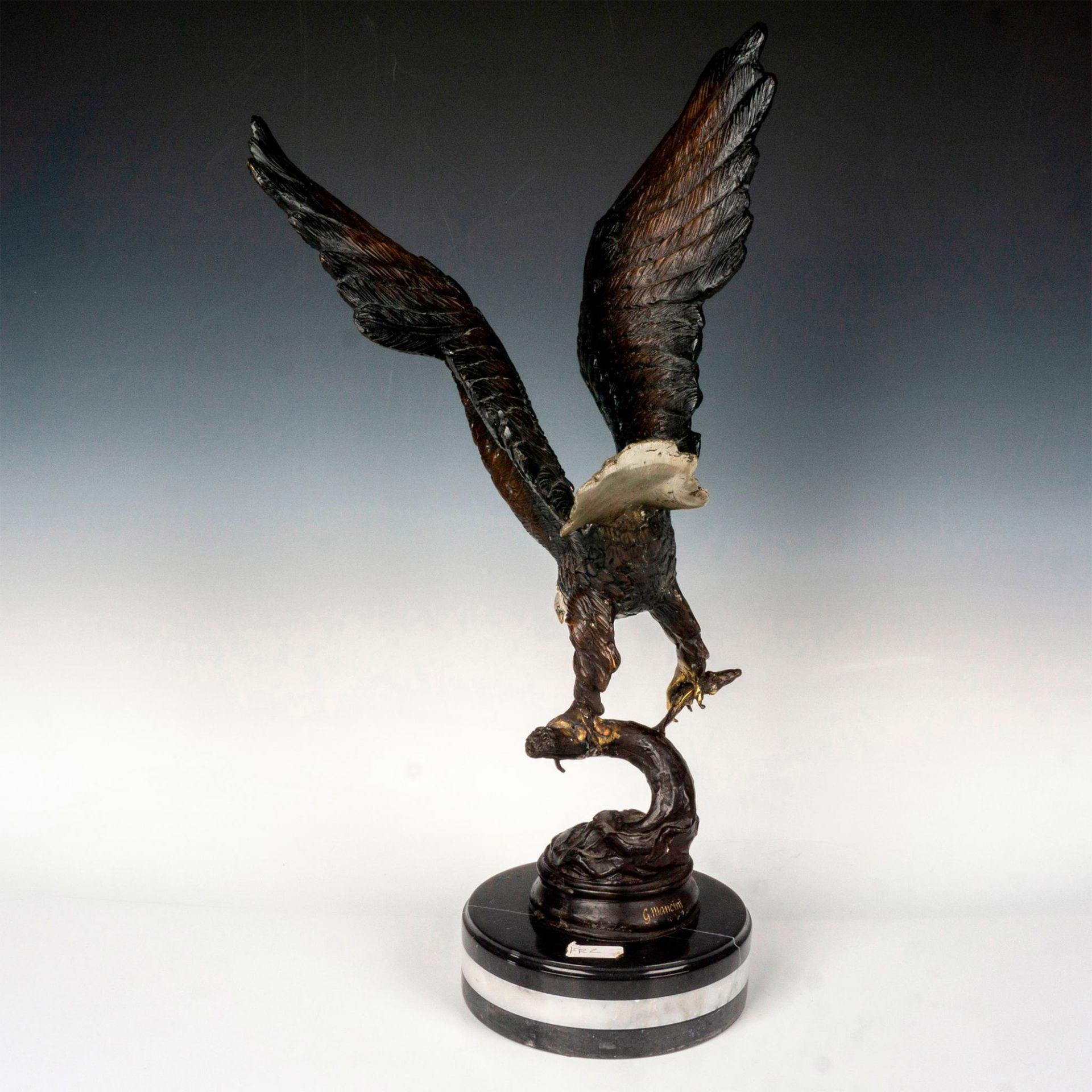 William Aribu (American, 20th c.) Bronze Sculpture, Hunter - Bild 2 aus 5
