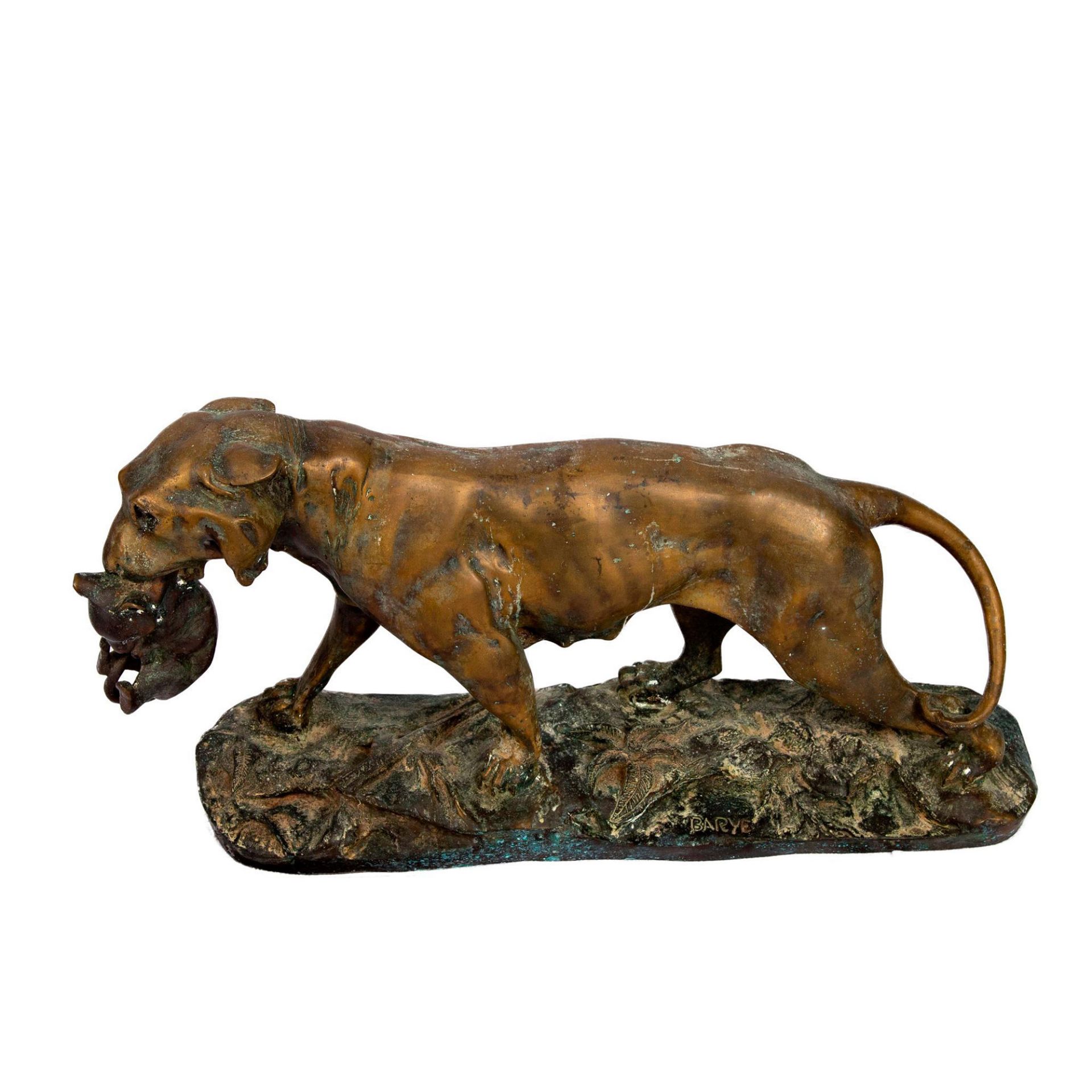 Antoine-Louis Barye Bronze Sculpture, Tigress - Image 2 of 6