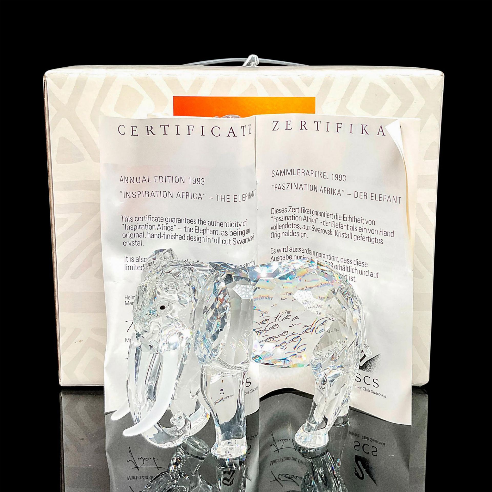 Swarovski Crystal Figurine, The Elephant, Signed - Bild 2 aus 7