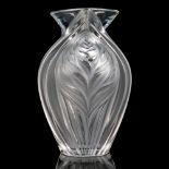 Lalique Crystal Vase, Pavie