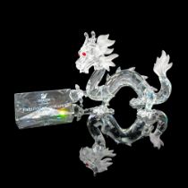 2pc Swarovski Silver Crystal Figurine, The Dragon