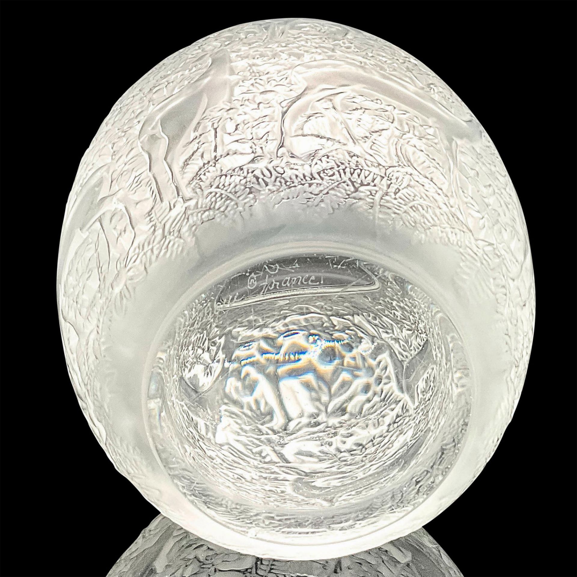 Lalique Crystal Vase, Biches - Image 3 of 3