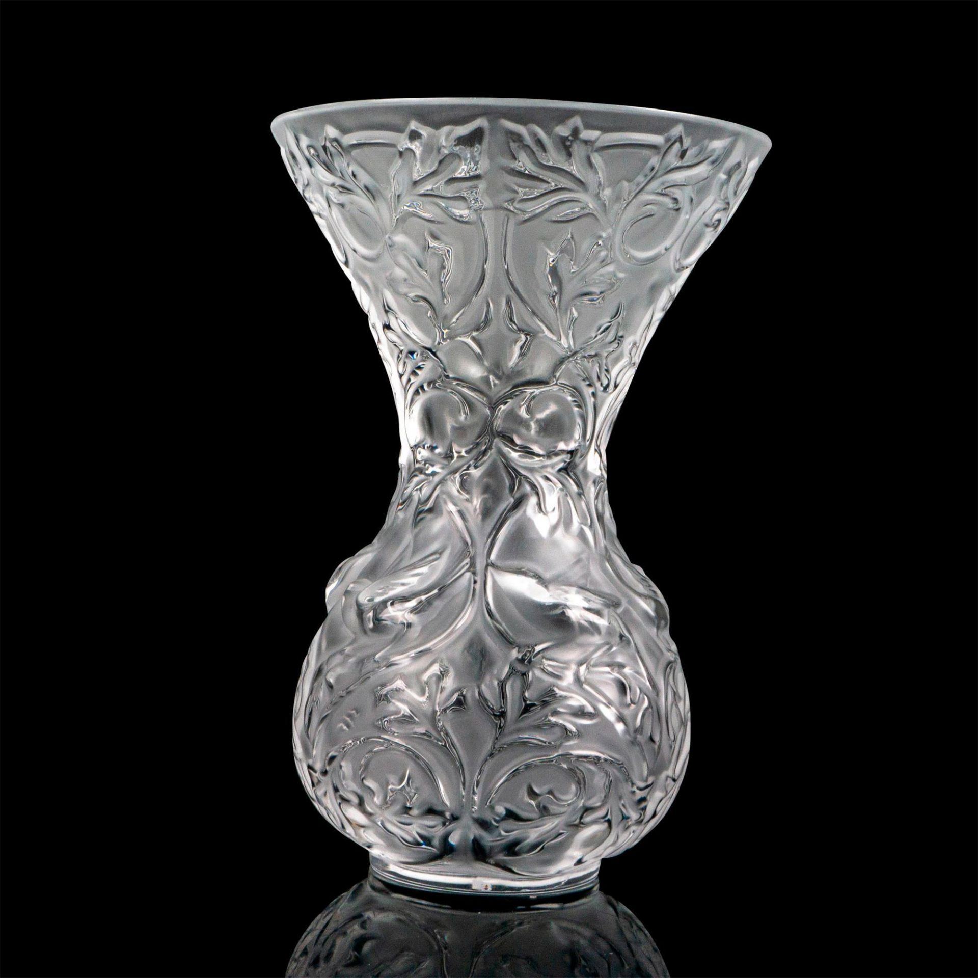 Lalique Crystal Vase, Arabesque - Image 2 of 4