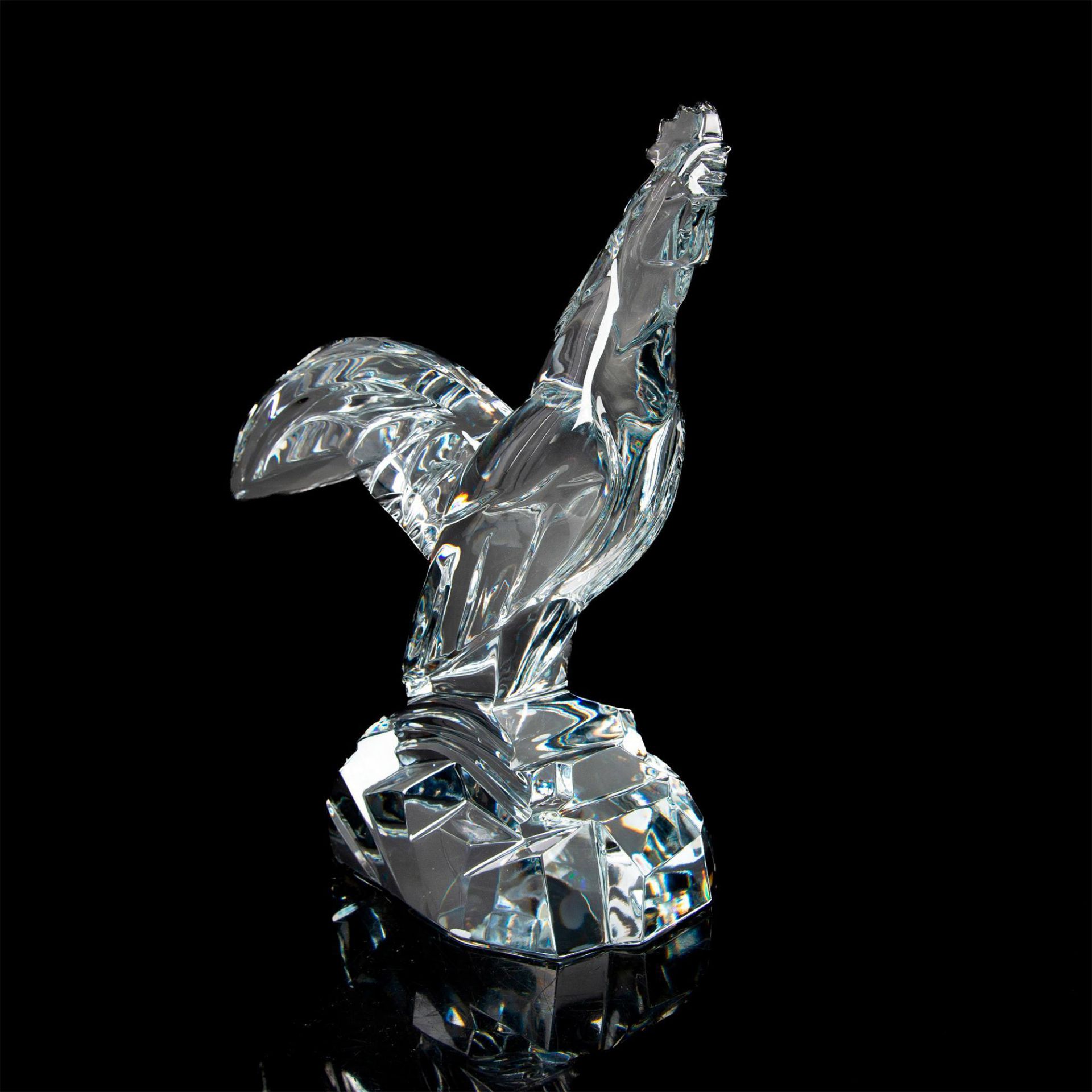 Baccarat Crystal Statuette, Heritage Chanticleer Rooster - Image 6 of 11