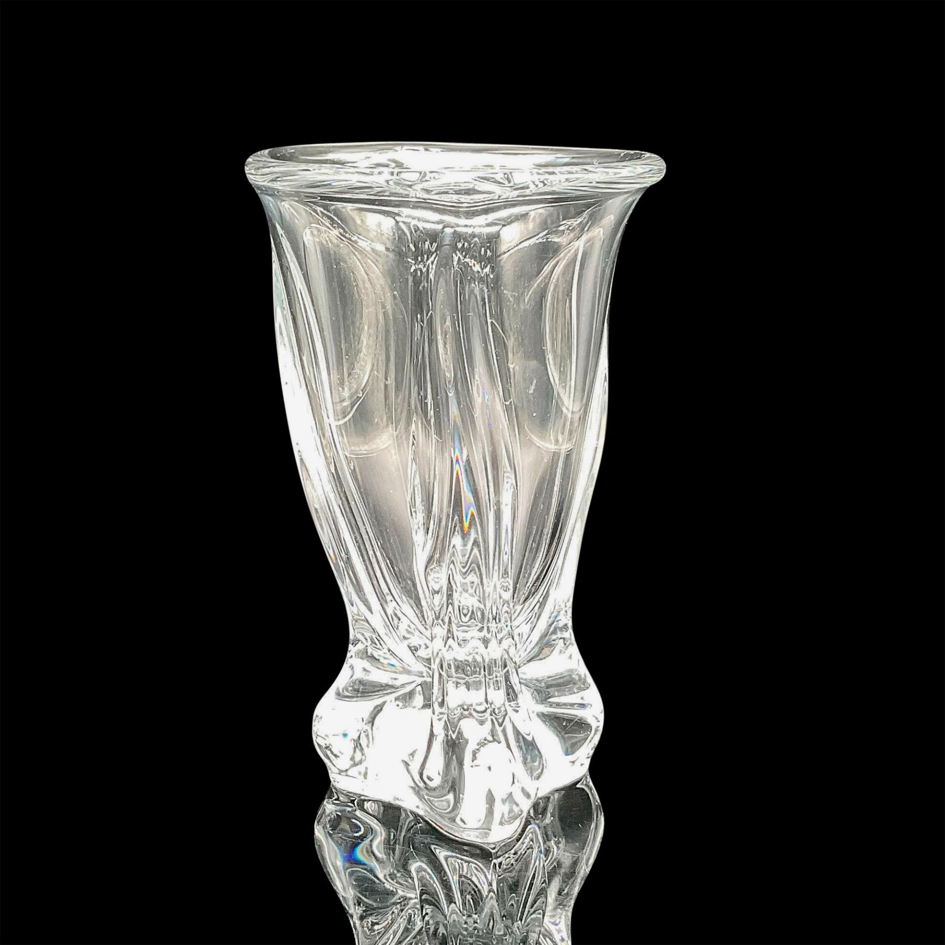 Vintage Vannes Crystal Vase, Art Nouveau Form - Bild 2 aus 4