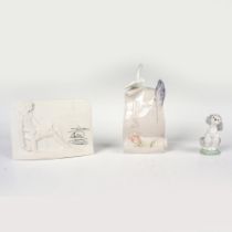 3pc Lladro Porcelain Assorted Collectibles