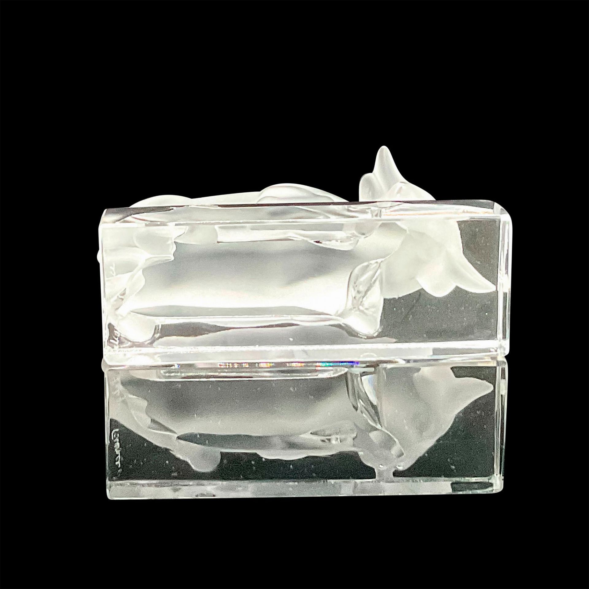 Lalique Crystal Paperweight, Bull - Bild 3 aus 3