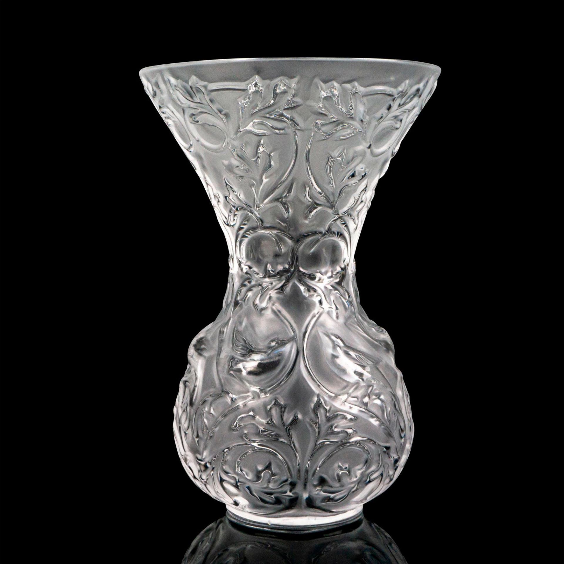 Lalique Crystal Vase, Arabesque