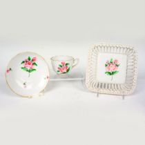 3pc Herend Porcelain Tray and Cup & Saucer Set