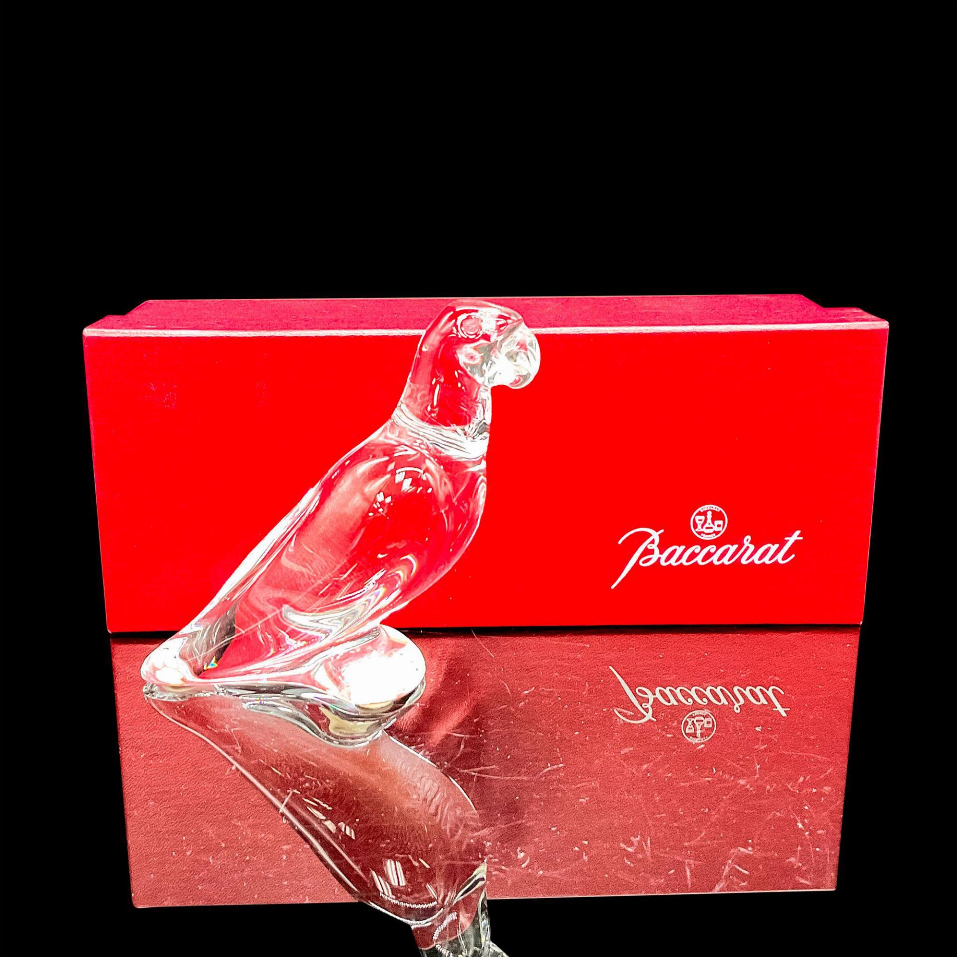 Baccarat Crystal Figurine, Parrot - Image 4 of 4