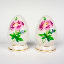Pair of Herend Porcelain Salt and Pepper Shakers