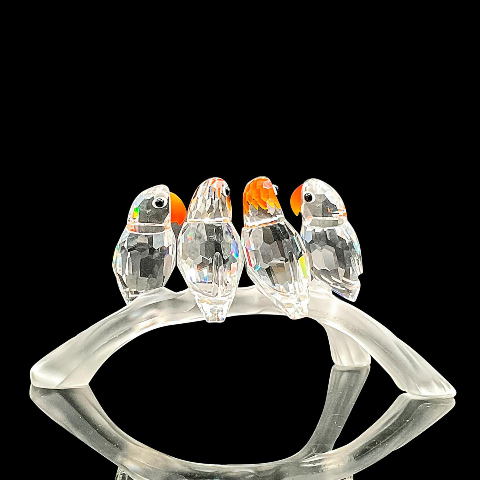 Swarovski Silver Crystal Figurine, Baby Love Birds - Bild 3 aus 4