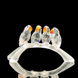 Swarovski Silver Crystal Figurine, Baby Love Birds