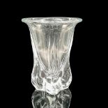 Vintage Vannes Crystal Vase, Art Nouveau Form