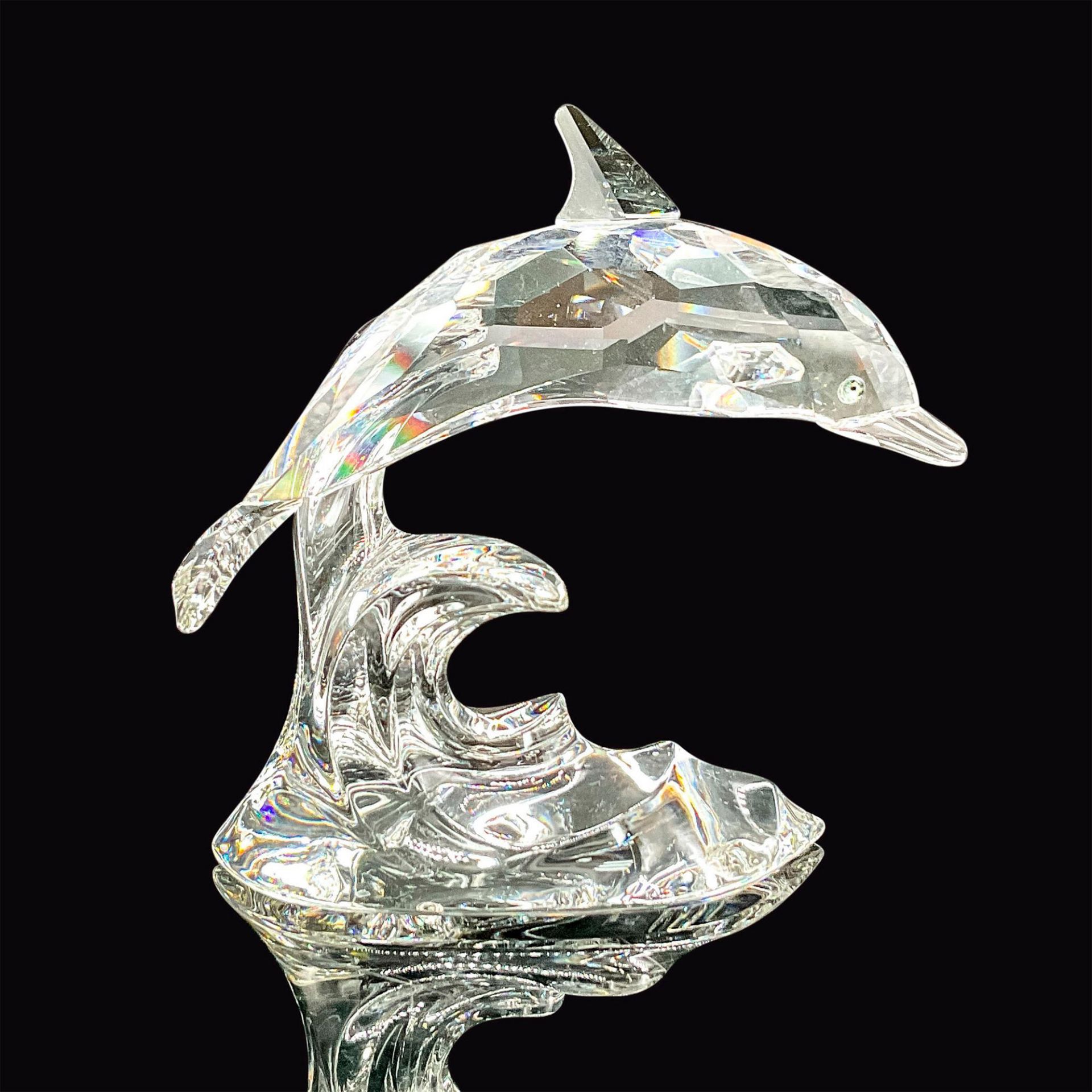 Swarovski Silver Crystal Figurine, Dolphin On A Wave - Image 2 of 4