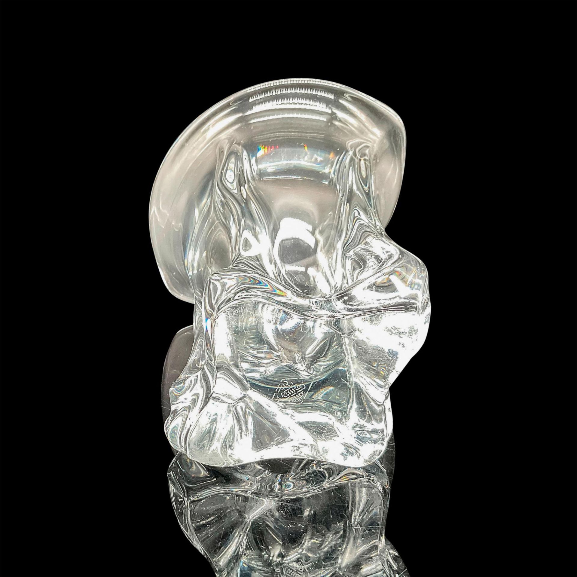 Vintage Vannes Crystal Vase, Art Nouveau Form - Bild 4 aus 4