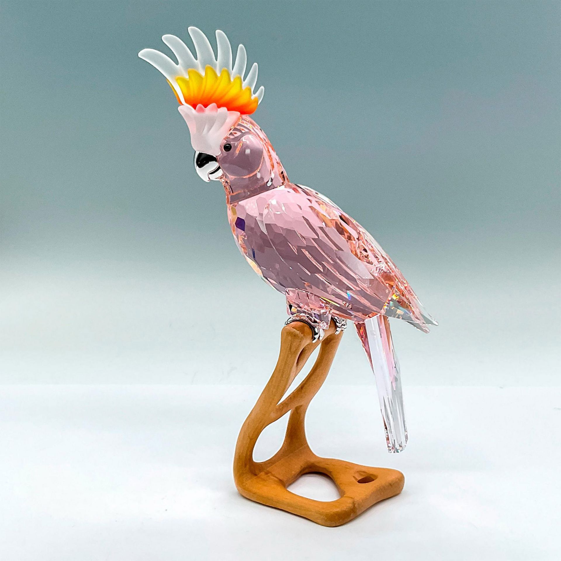 Swarovski Crystal Figurine, Pink Cockatoo