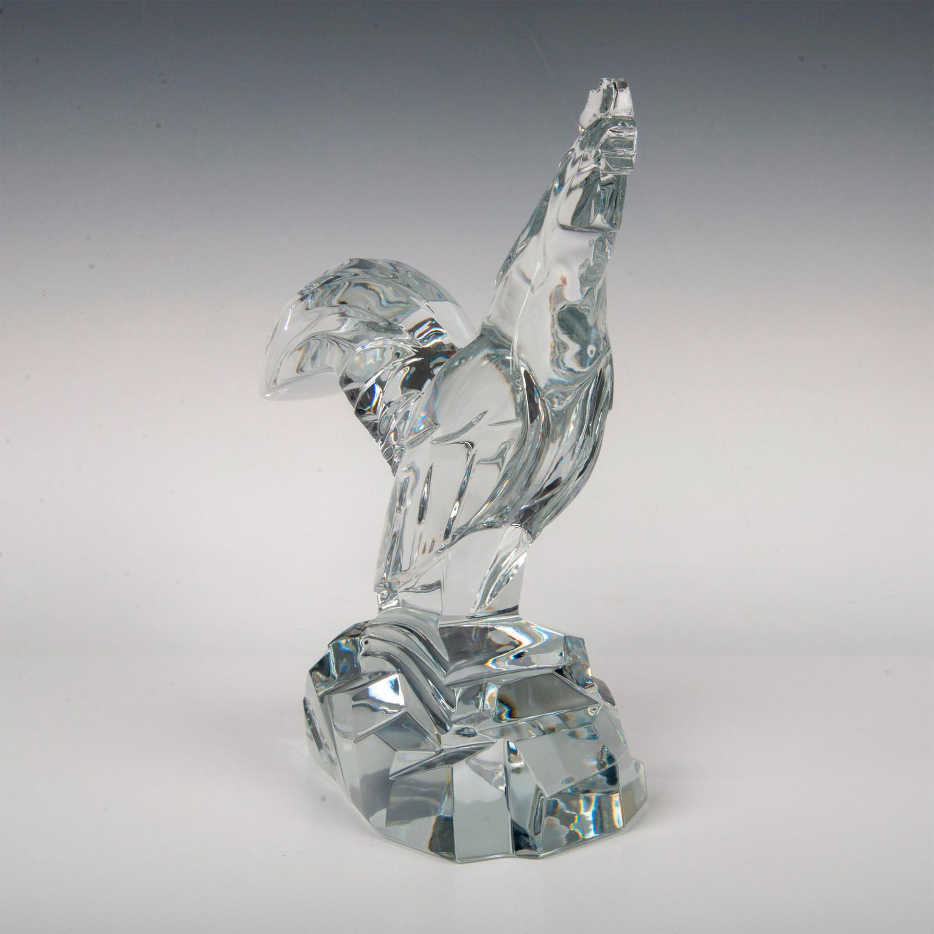 Baccarat Crystal Statuette, Heritage Chanticleer Rooster - Image 3 of 11