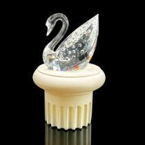 Swarovski Crystal Figurine + Base, Centenary Swan