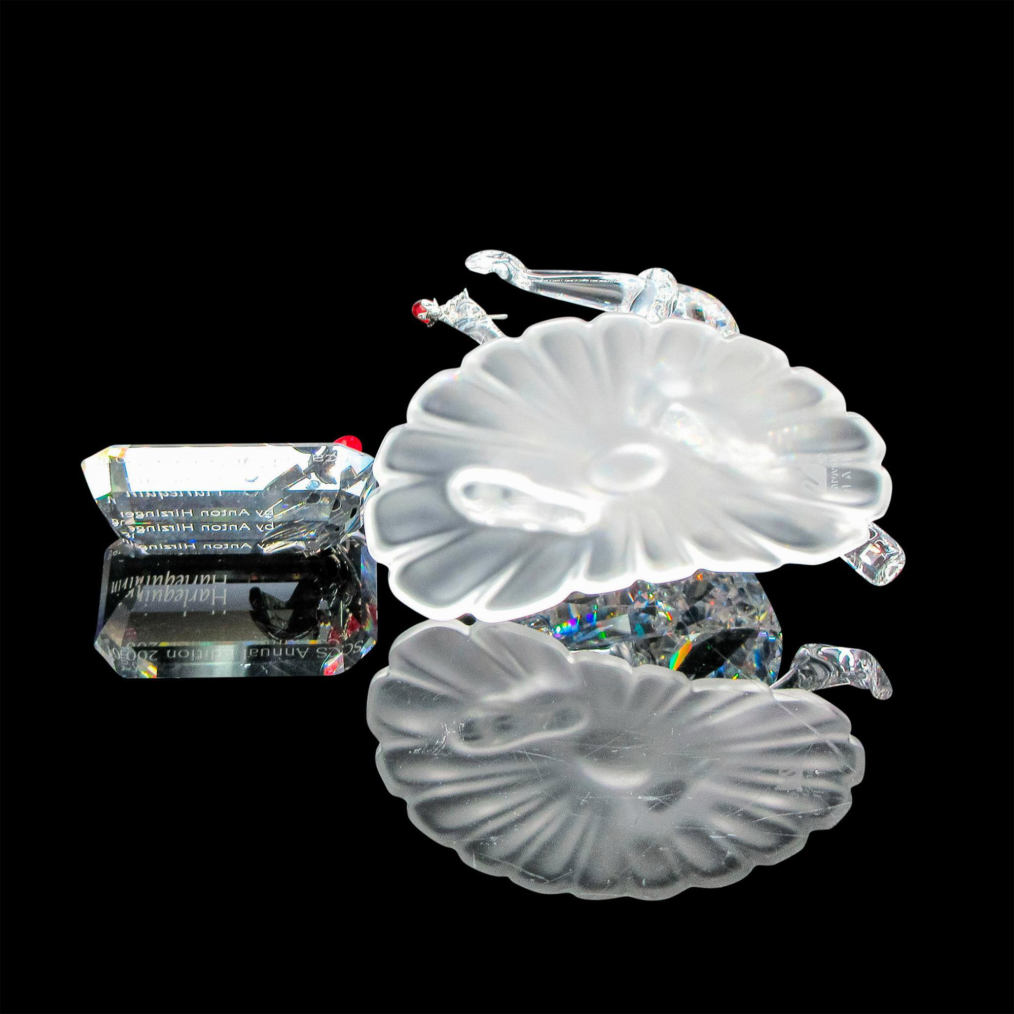 2pc Swarovski Silver Crystal Figurine, Harlequin - Image 3 of 4