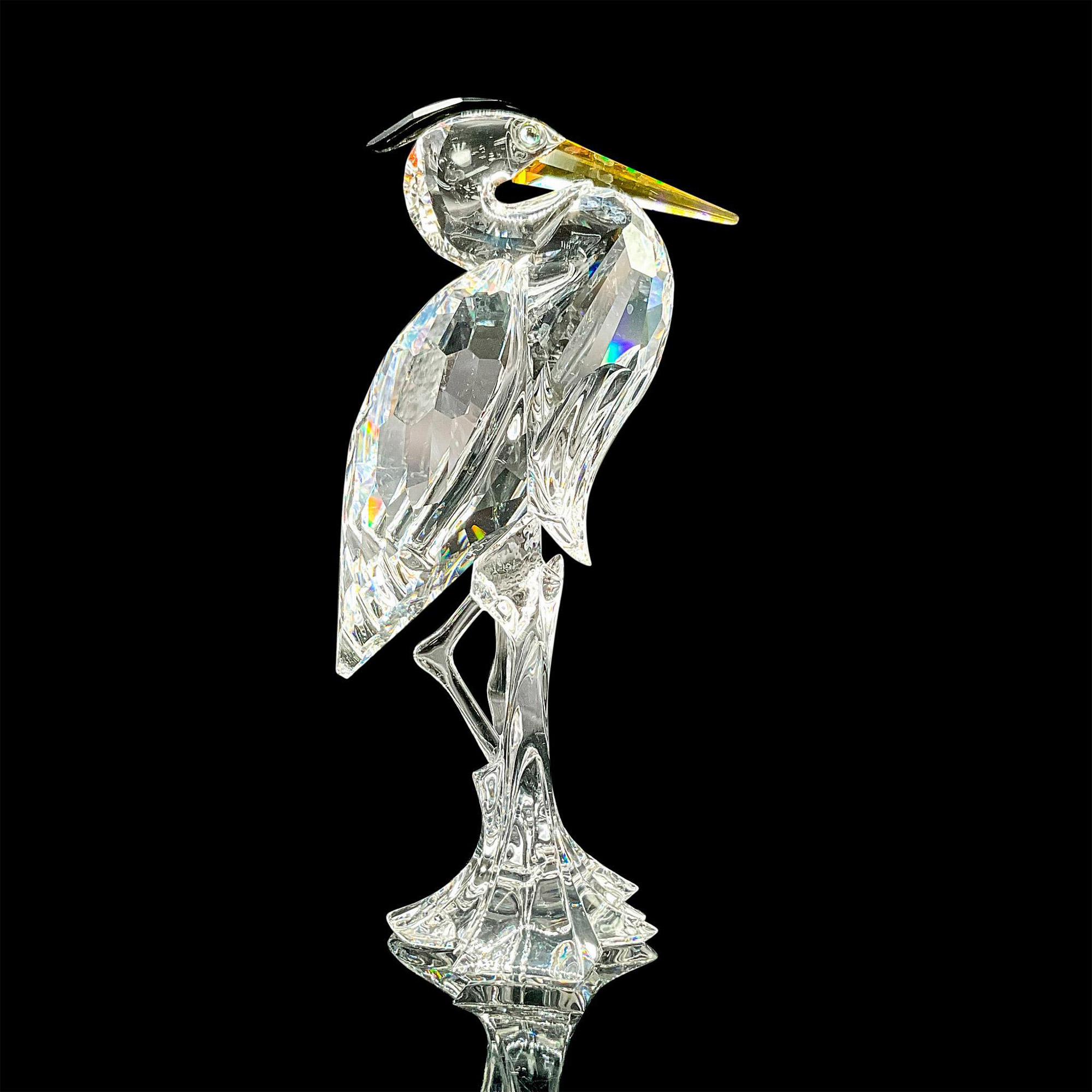 Swarovski Crystal Figurine, Silver Heron - Image 3 of 4