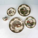 5pc Johnson Bros The Friendly Village Luncheon Tea Set