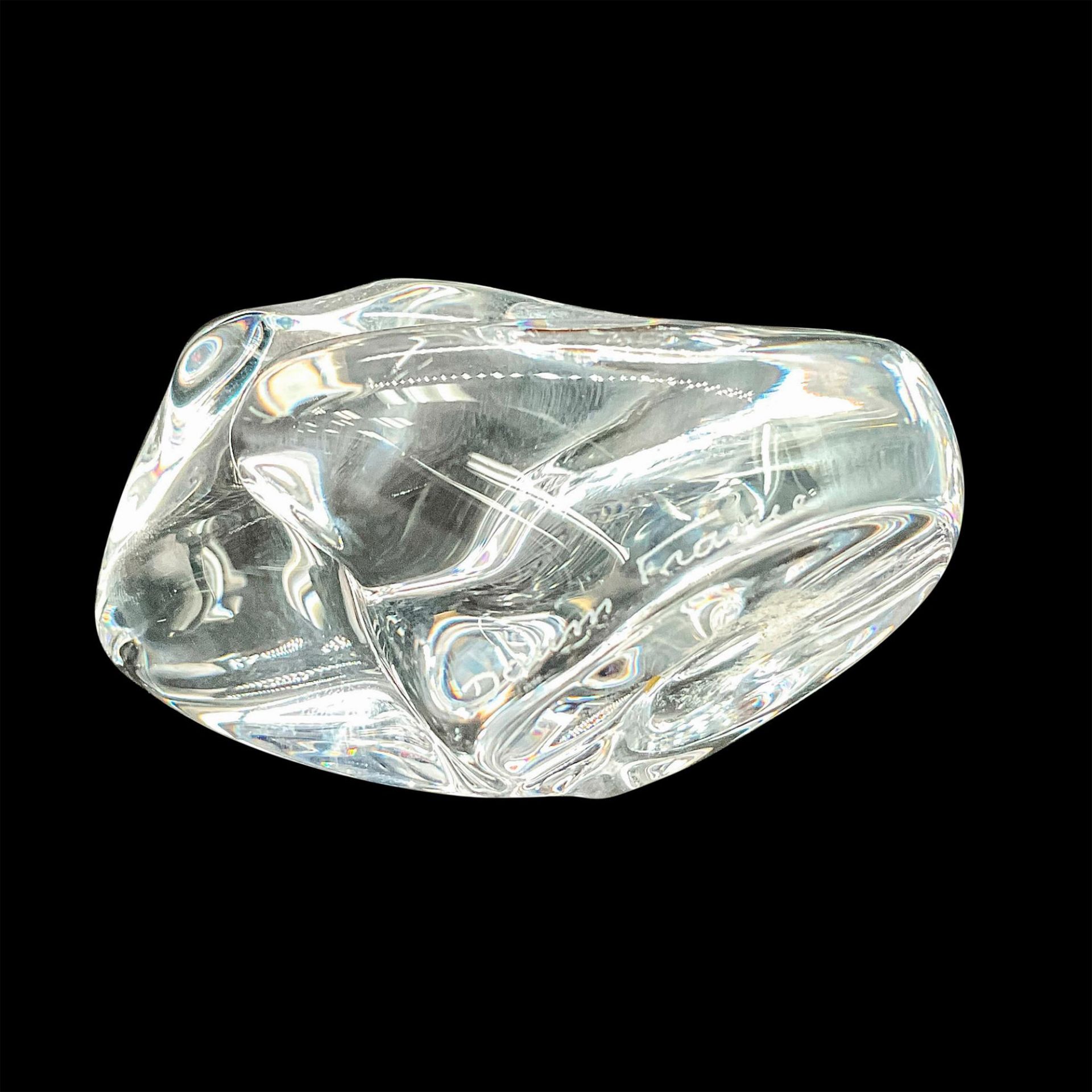 Daum Crystal Figurine, Frog - Image 4 of 5