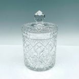 Vintage Bohemian Crystal Lidded Biscuit Jar
