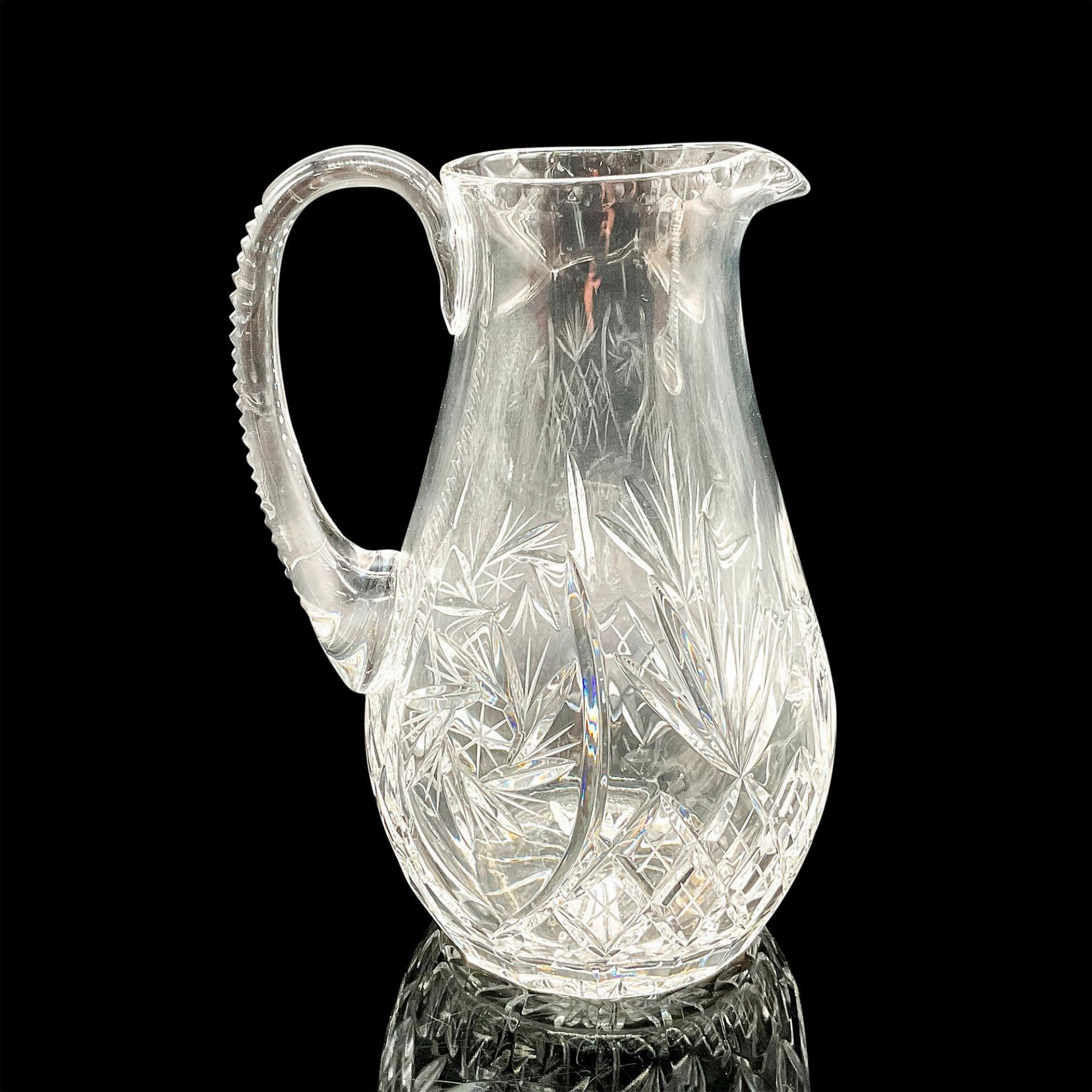 Bohemia Crystal Pitcher, Pinwheel Pattern