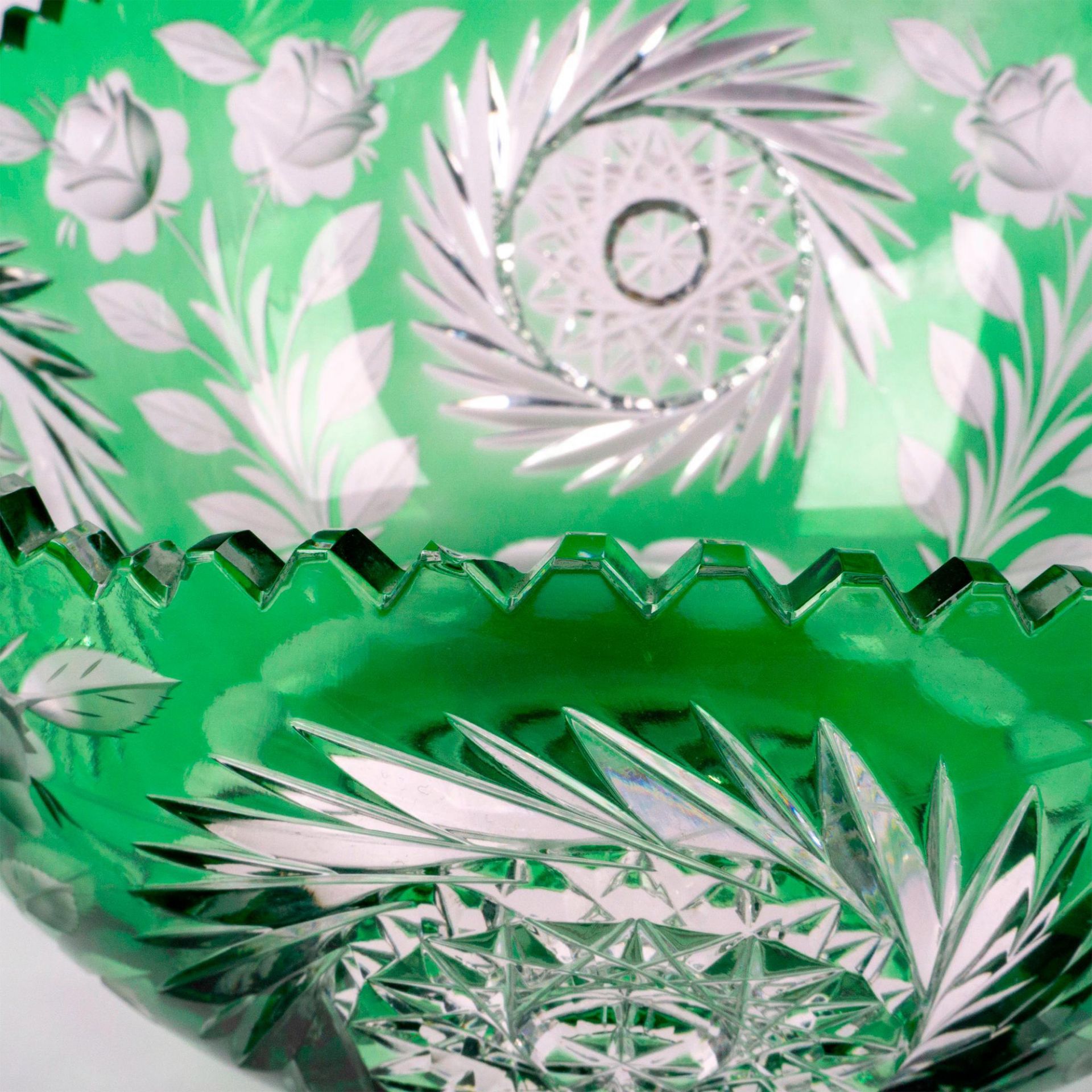 Vintage Bohemian Crystal Decorative Bowl - Bild 4 aus 4