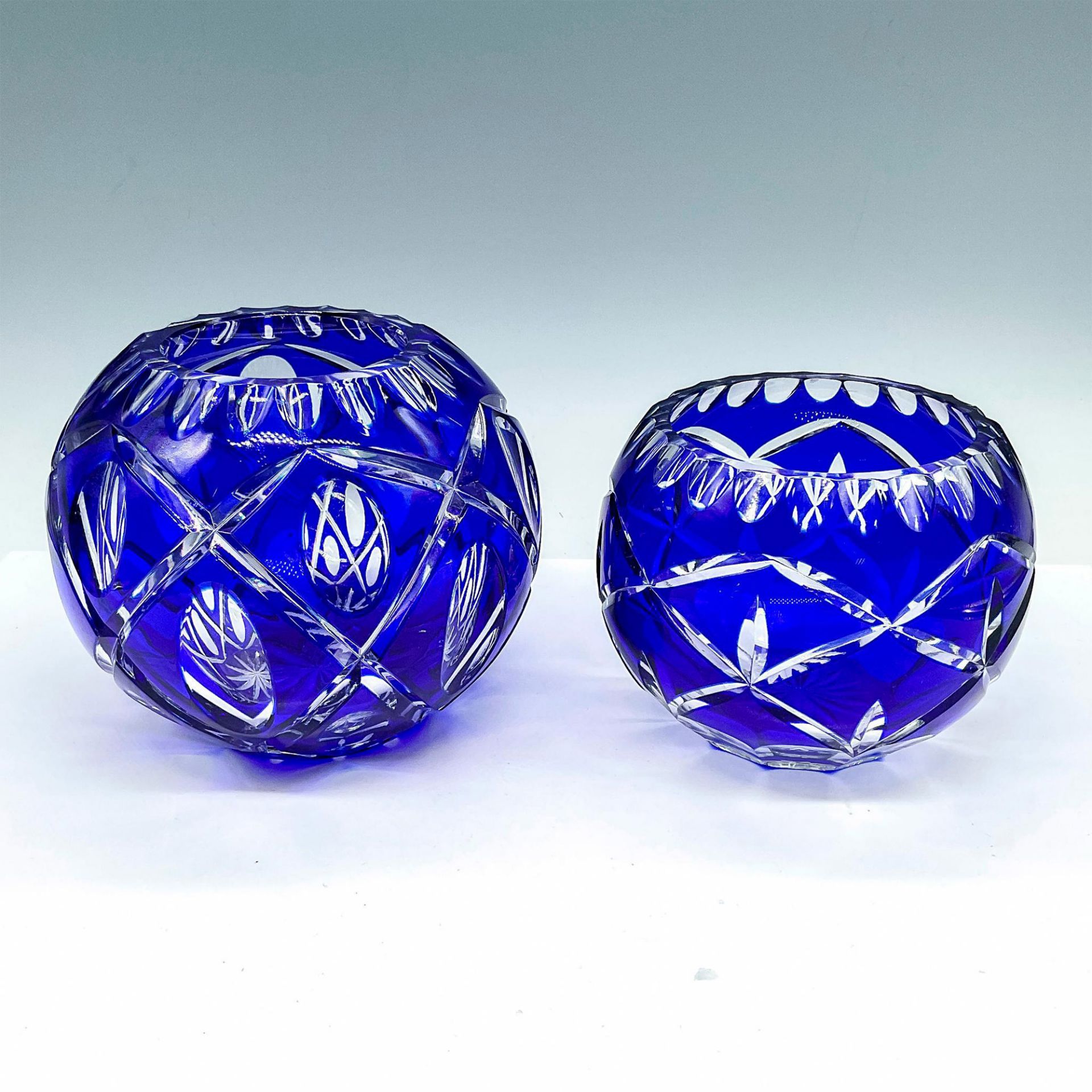2pc Bohemian Crystal Decorative Bowls - Image 2 of 3