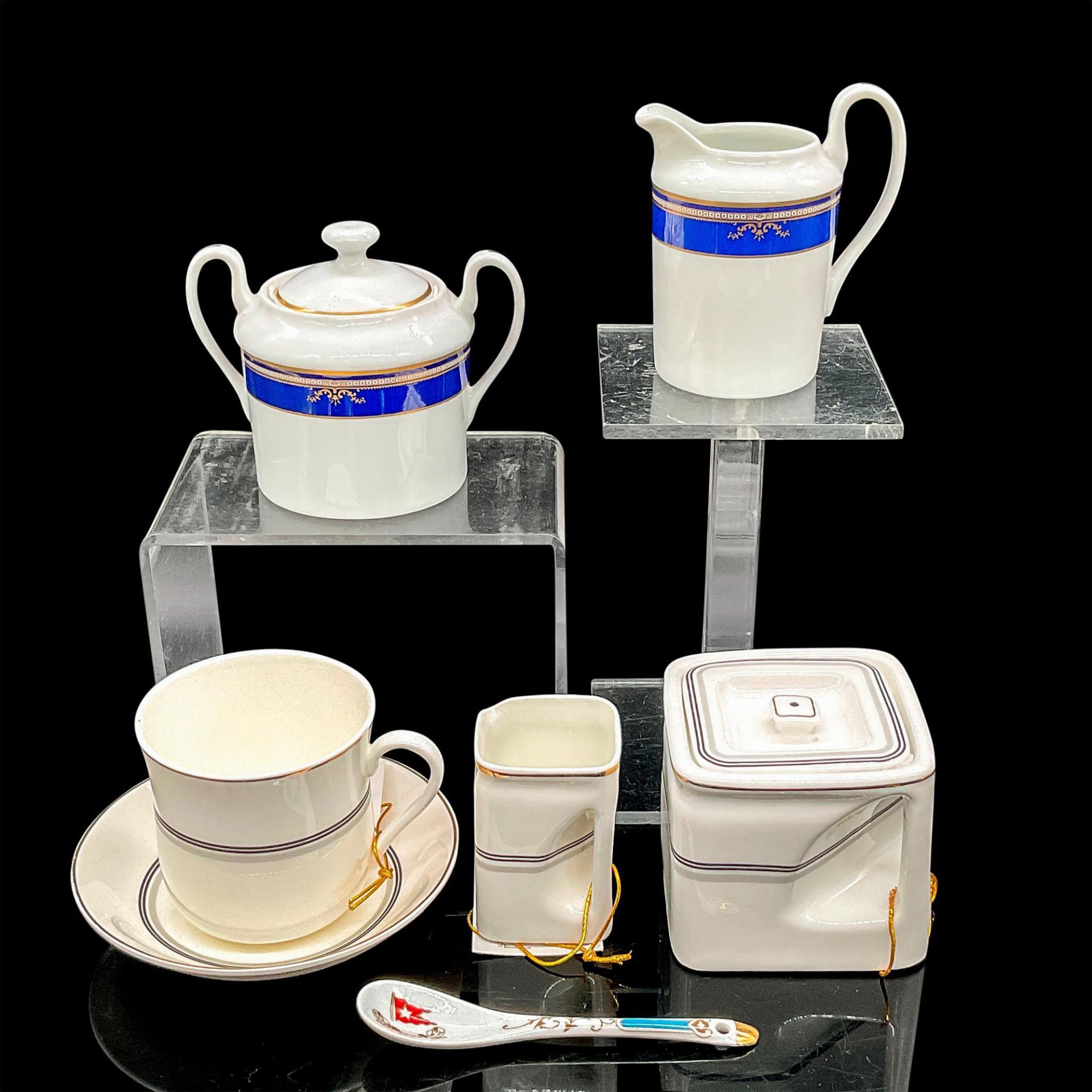 6pc Tea Serving Set, Queen Mary and Titanic Replicas - Image 9 of 16