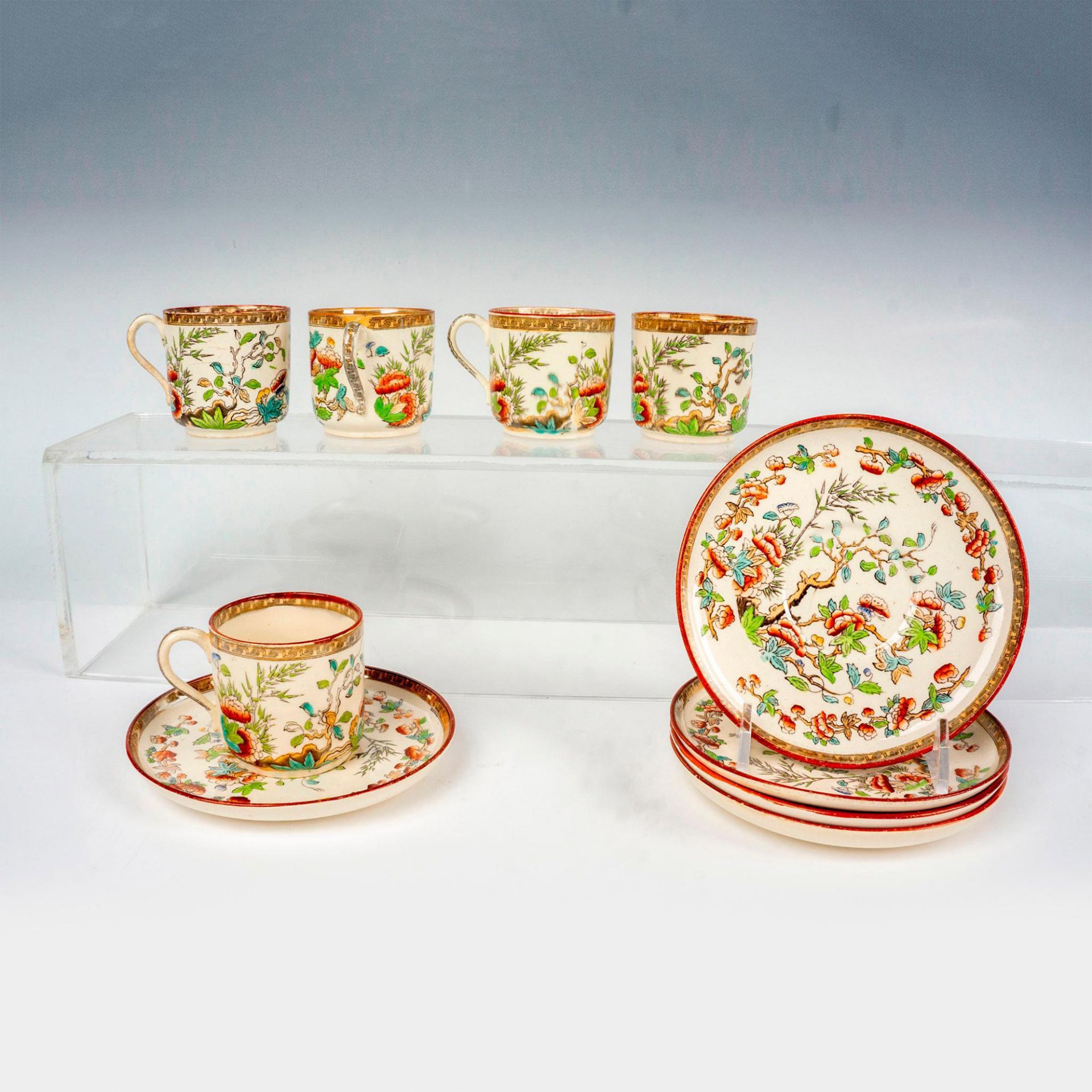 10pc Copeland Demitasse Cups and Saucers - Image 2 of 3