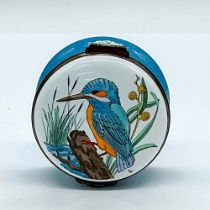 Crummles & Co Enamel Keepsake Box, Kingfisher