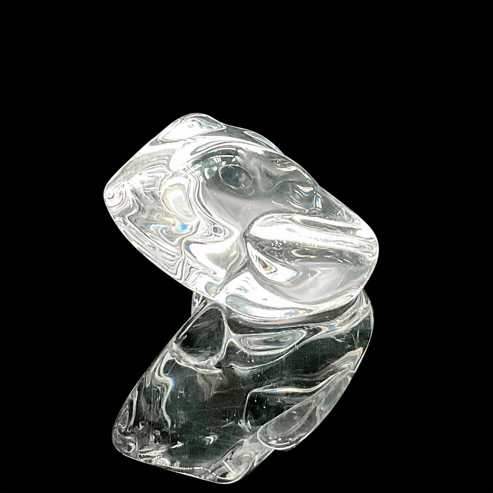 Daum Crystal Figurine, Frog