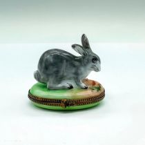 Vintage French Accents Porcelain Limoges Rabbit Box