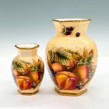 Pair of Aynsley Fine Bone China Vases, Orchard Gold