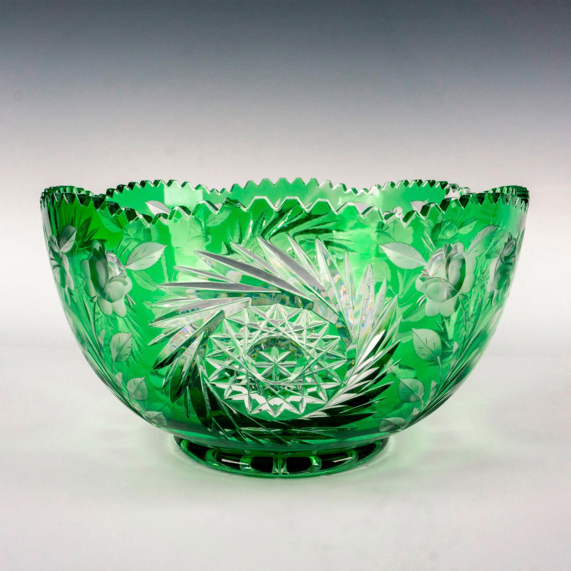 Vintage Bohemian Crystal Decorative Bowl - Bild 2 aus 4