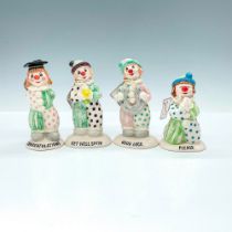 4pc Beswick Lovables Clown Figurines, LL6, LL31, LL32, LL33