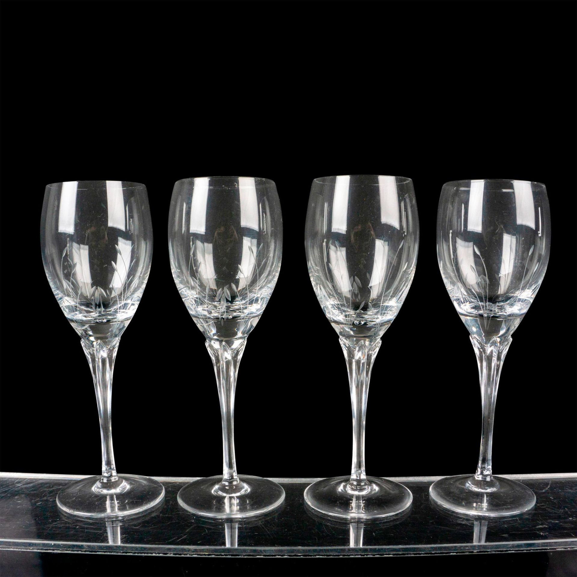 4pc Gorham Crystal Sherry/Dessert Wine Glasses, Jolie - Image 2 of 3
