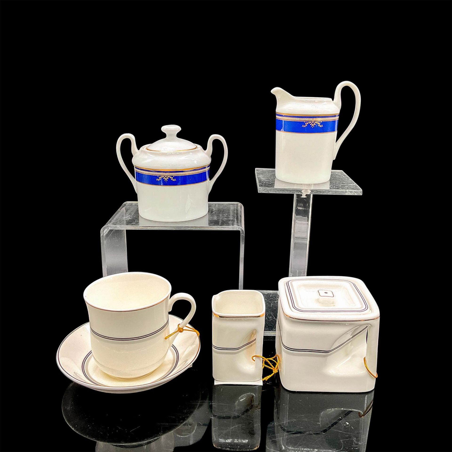 6pc Tea Serving Set, Queen Mary and Titanic Replicas