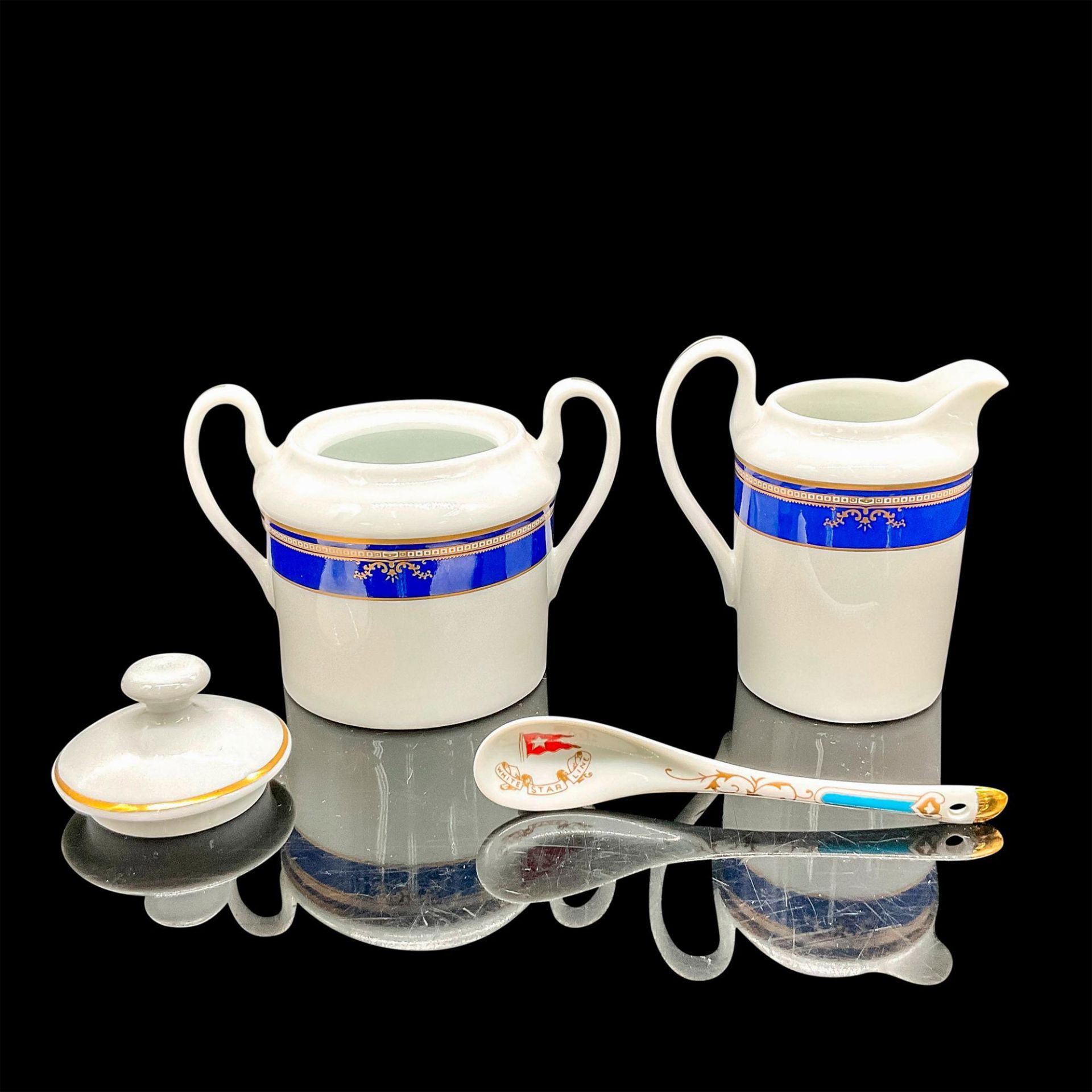 6pc Tea Serving Set, Queen Mary and Titanic Replicas - Image 15 of 16