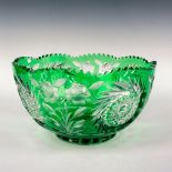 Vintage Bohemian Crystal Decorative Bowl