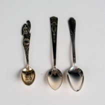 3pc Sterling Silver Souvenir + Sugar Spoons